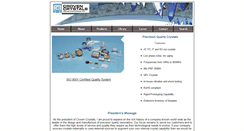 Desktop Screenshot of crovencrystals.com